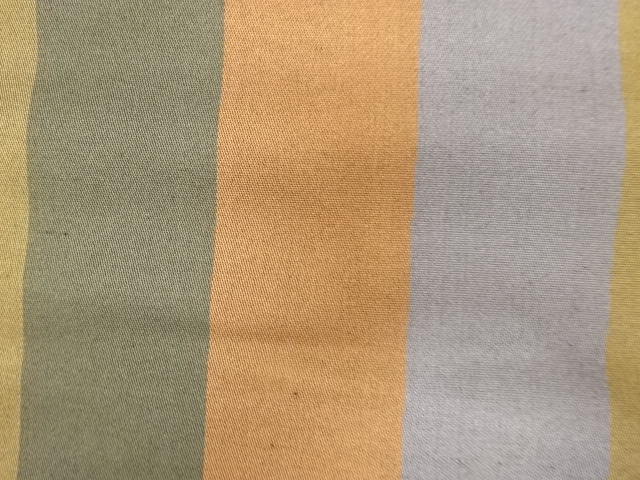  アンティーク　縞模様織り出し　帯裏地反物